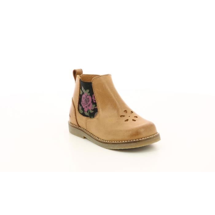 boots cuir fille