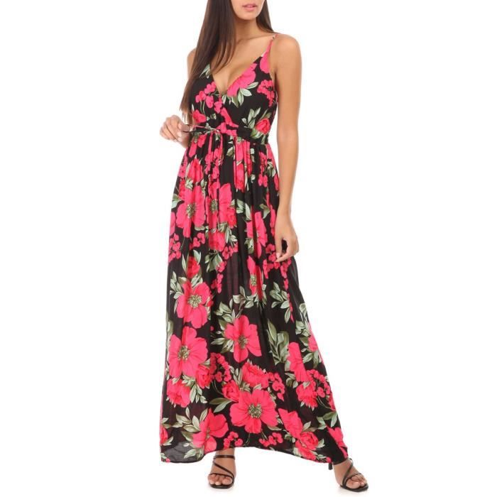 robe a fleur rose