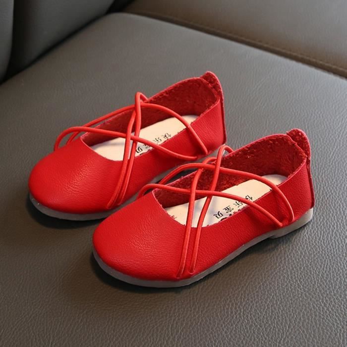 chaussure bebe fille rouge
