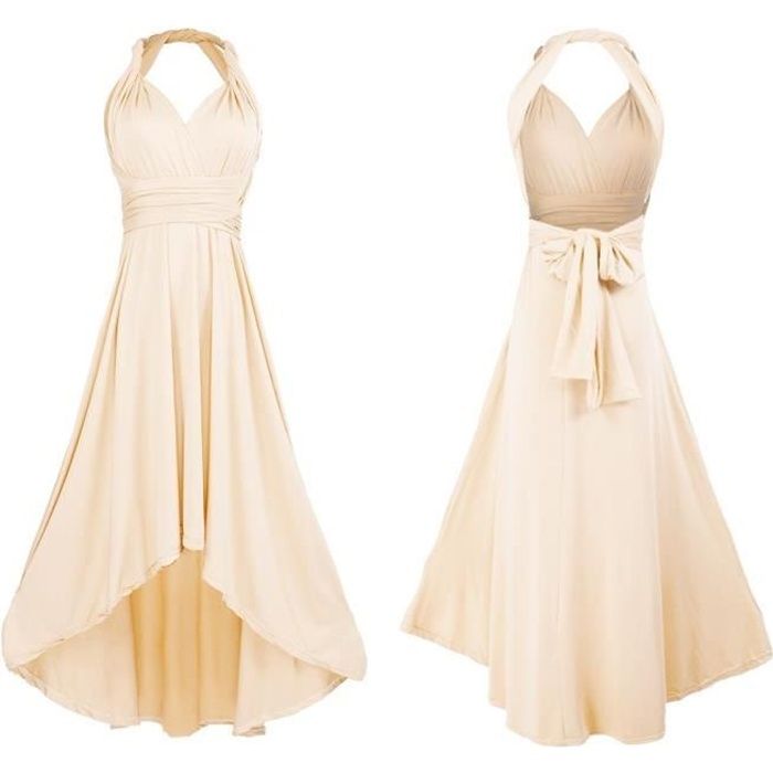 robe de soirée couleur champagne