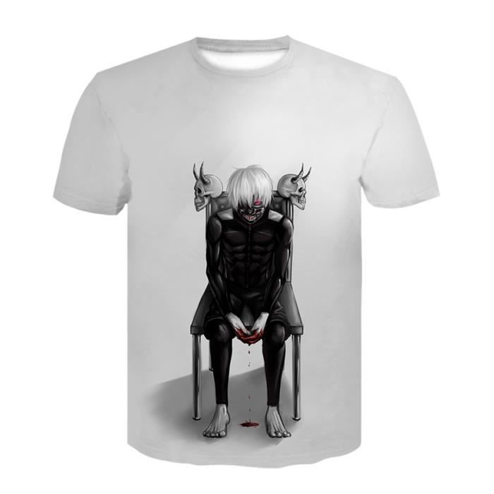 T-shirt Tokyo Ghoul Touka Manga - Dessin Anime - Homme Taille S