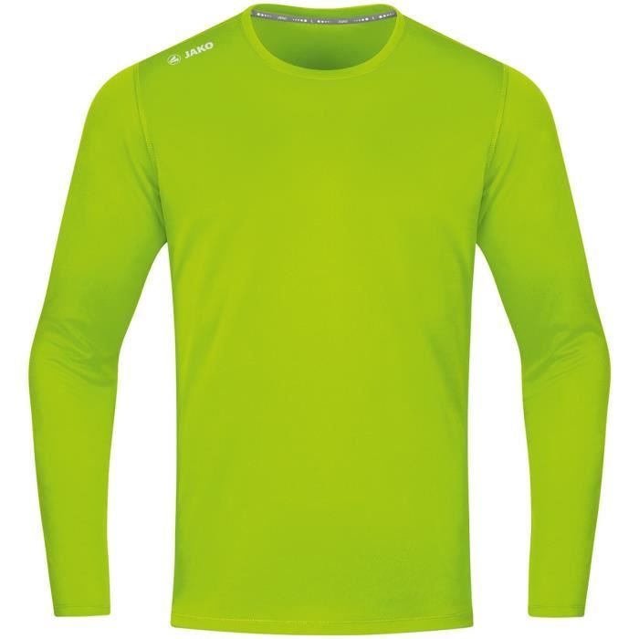 t-shirt enfant jako run 2.0 manches longues - vert fluo
