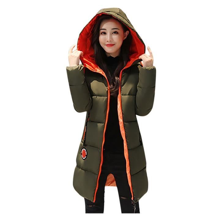 Sweat à Capuche Femme Mode Lâche Couleur Unie - Hoodie Chaud Automne Hiver