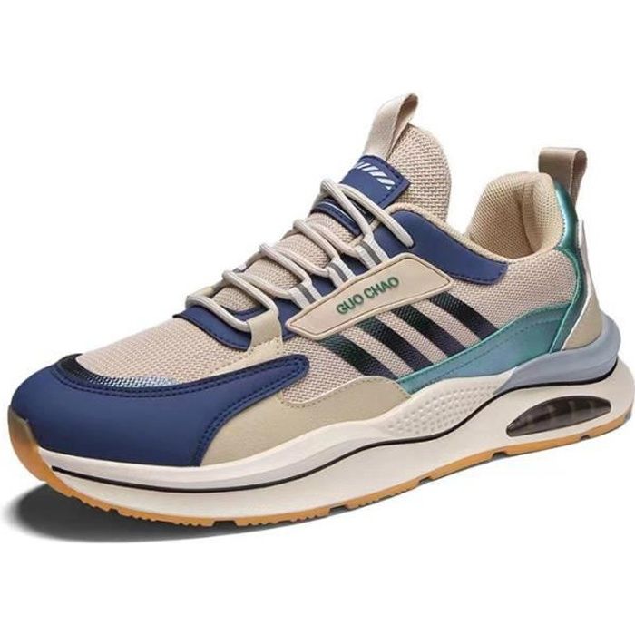 Baskets Homme,Sneakers Basse Homme Legere de Plein Air  Respirantes,Chaussure Homme Femme de Sport Fitnes Jogging- Bleu