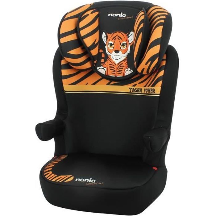 Siège auto rehausseur enfant RWAY groupe 2-3 (15-36kg), évolutif avec protection latérale - Nania Tiger