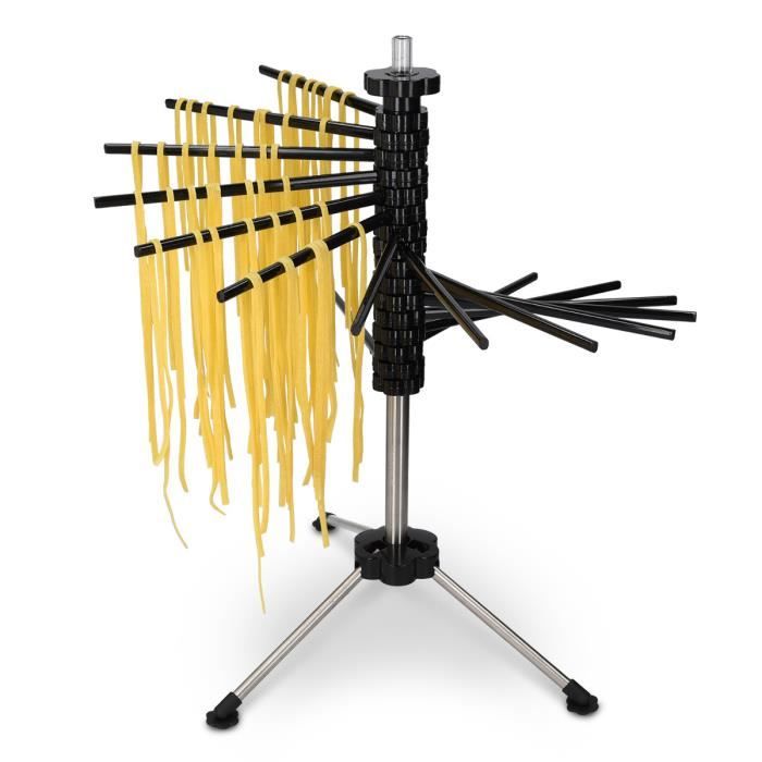 Séchoir à Pates Fraiches Séchoir à Spaghetti, 8 Rangée Pliable Séchoir à Pates Fraiches Séchoir à Spaghetti, 8 Rangée Pliable