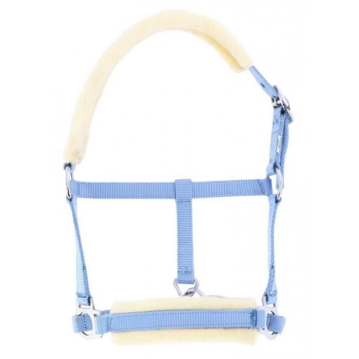 ESKADRON Licol DOUBLEPIN FAUX FUR, Bleu Marine - Boutique Equus Vitalis