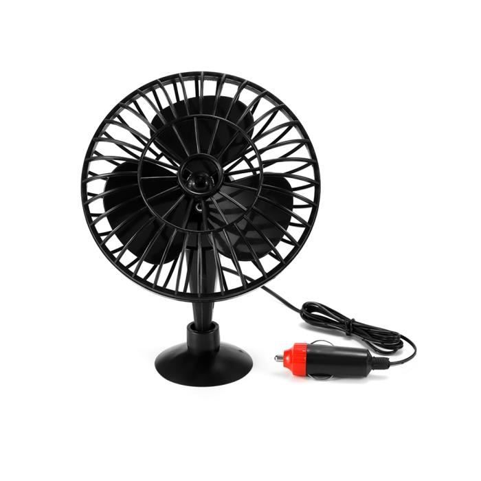 Fan Mini électrique Voiture 12V 360 Rotating Vent Fort Car Fan Car Air Conditioner Low Noise Portable Air Auto Ventilateur