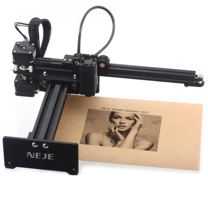 Graveur Laser NEJE Master 20W - Machine CNC Découpe Gravure 15x15cm - Noir