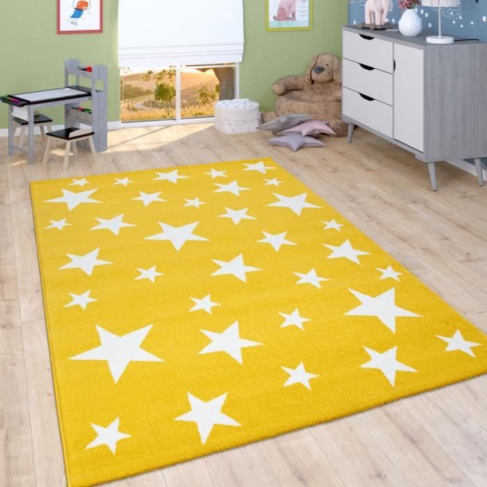 Tapis Enfant Jaune Moutarde Cdiscount