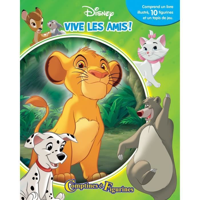 DISNEY ANIMAUX - VIVE LES AMIS! COMPTINES ET FIGURINES - Cdiscount Jeux ...