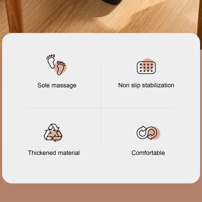 Repose-pieds de massage - QIILU - Ergonomique - 6 hauteurs réglables