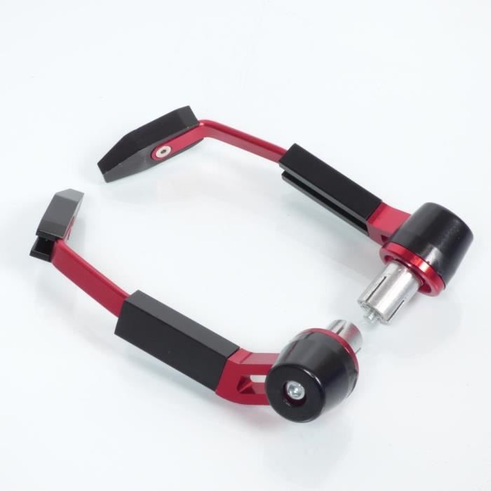 Protection de levier réglable Replay RR alu noir et rouge Ã˜14/18 pour moto 50 cross