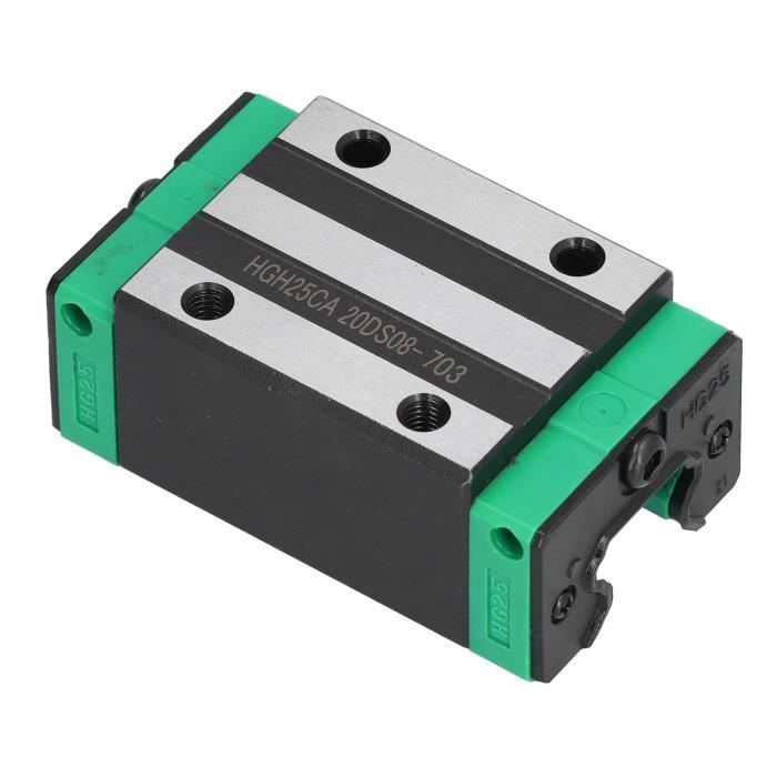 2 Blocs Coulissants Linéaires HGH20CA Pour CNC - Rails Guides Ouverts - Mouvement Précis