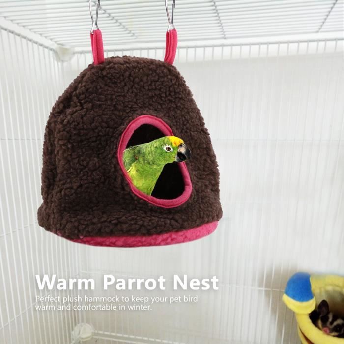 Comparer les prix de Hamac Chaud en Peluche pour Perroquets, Nid pour oiseaux, design élégant