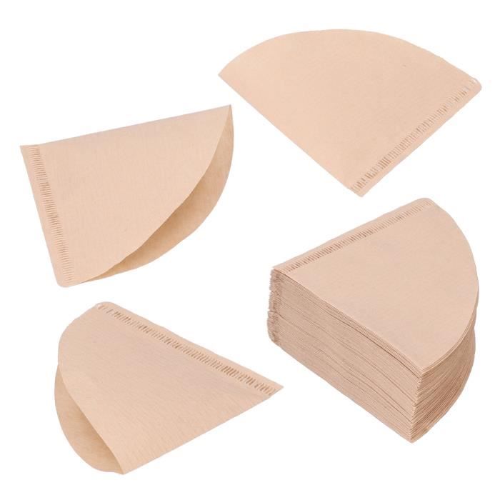 HOTUT Filtre a Cafe Papier,100pcs Papier Naturel pour Cafetières 51mm