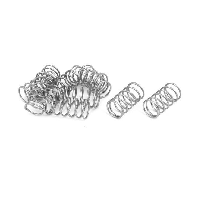 Aexit 0,6mmx6mmx50mm 304 a compressione in acciaio inox tono argento