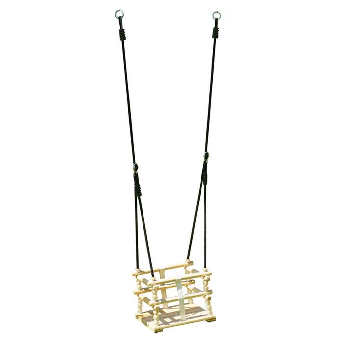 Siège balançoire en bois pour bébé