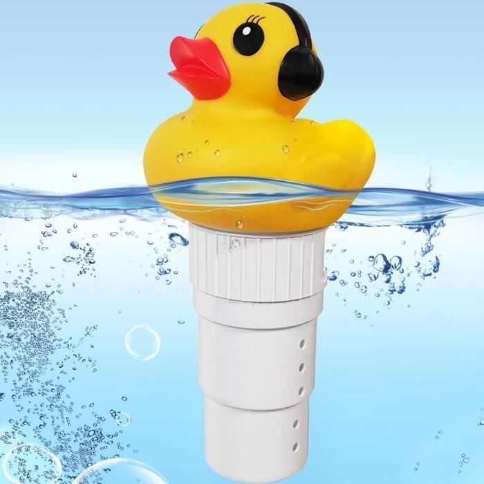 Distributeur De Chlore Flottant 7 Pouces - Diffuseur Réglable Pour Piscine, Spa Et Aquarium, Grande Capacité 4 Comprimés