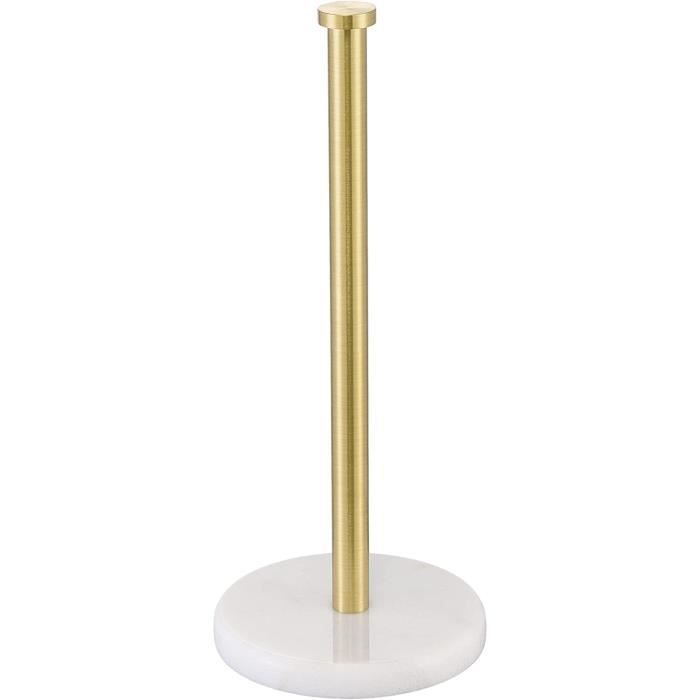Porte Essuie-Tout Noir Sur Pied - Support Rouleau Cuisine Stable, Design Moderne Avec Capuchon