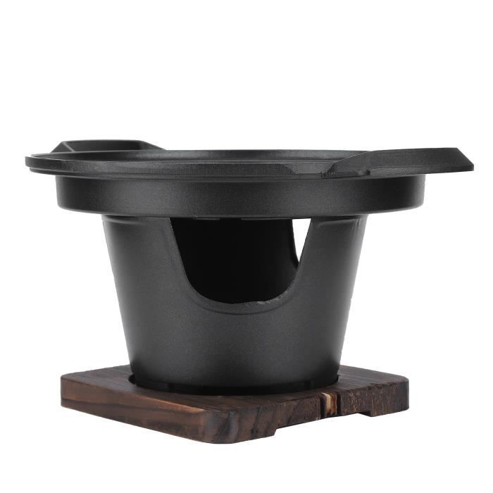 Mini Barbecue Hibachi Portable En Fonte - Gril Sans Fumée Au Charbon Pour Intérieur/extérieur (1 Personne)