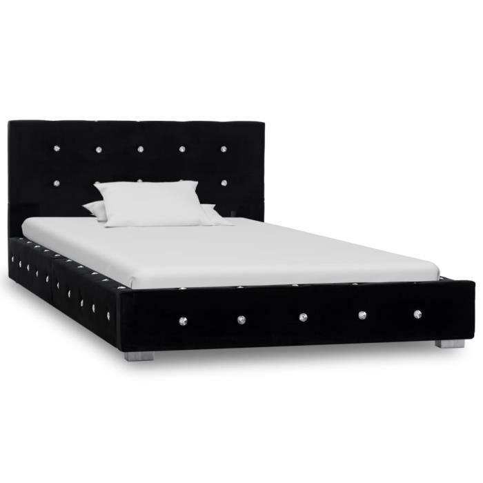 Vasagle – Lit 90 x 190 cm en métal noir – Cadre lit 1 place pour adulte et adolescent – Montage facile – Capacité de charge 130 kg Vasagle – Lit 90 x 190 cm en métal noir – Cadre lit 1 place pour adulte et adolescent – Montage facile – Capacité de charge 130 kg