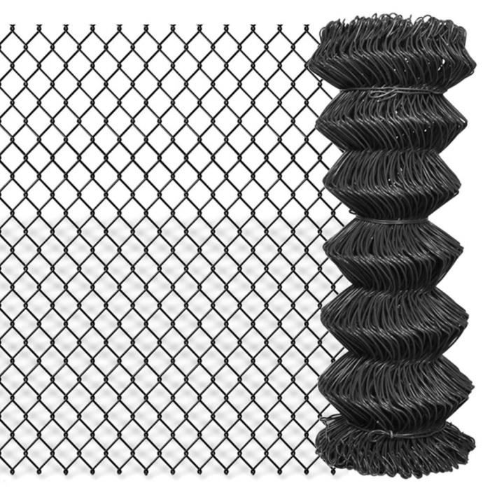 vidaXL Clôture à mailles Acier 25 x 1