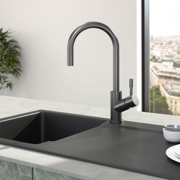 Robinet douchette Villeroy & Boch UMBRELLA FLEX inox doré - vue 2