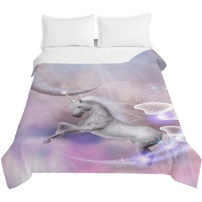 Chickw1 Couvre Lit Matelassé, 3D Tigre Imprimé Dessus De Lits Hiver Été
