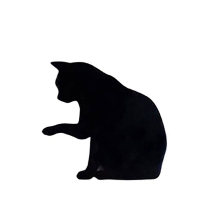 1 Pc Night Light Sound Vibration Sensor Cat Silhouette Led Applique Pour Couloir Mur Jardin Salle De Bain Horloge Pendule Cdiscount Maison
