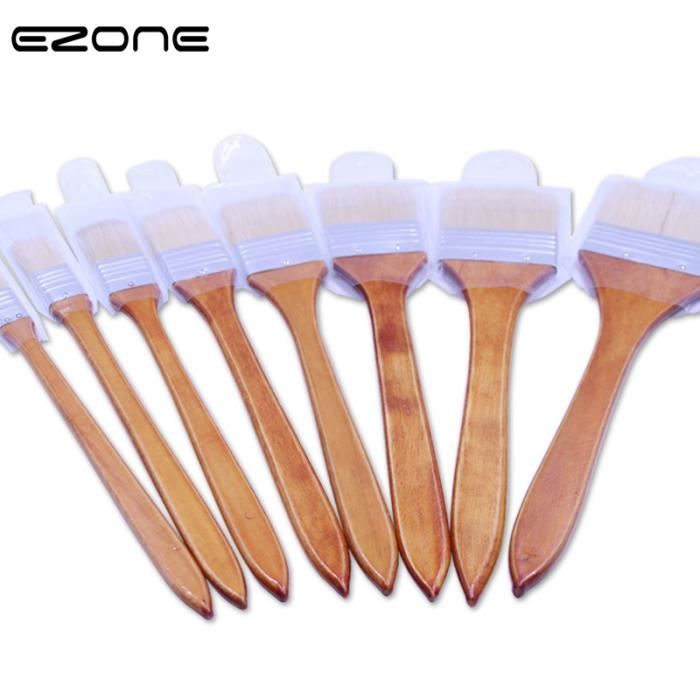Lot De 60 Pinceaux De Peinture - Pour Acrylique, Aquarelle, Huile - Tailles Variées, Poils Nylon, Manche Bois