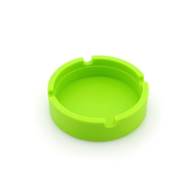 Lot De 4 Cendriers En Silicone Rond Multicolores - Résistants Chaleur 8.3x2.3cm, Portable Pour Intérieur Extérieur