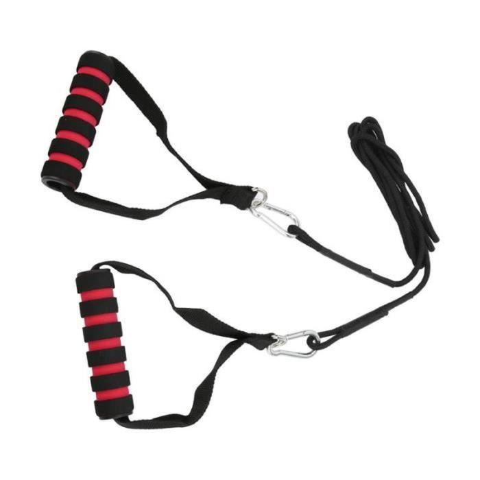 Corde Pour Triceps/biceps En Nylon - Longueur 70 Cm - Extrémités En Caoutchouc Antidérapant - Pour Machine à Câble De Salle De Sport