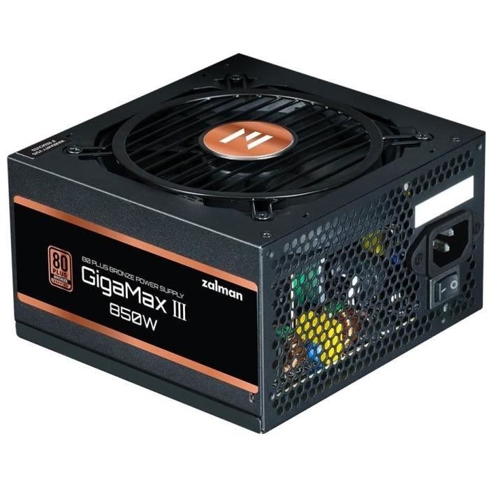 ZALMAN GigaMaxIII 850W v2 (80+Bronze) ATX3.0 – Alimentation PC – 850W