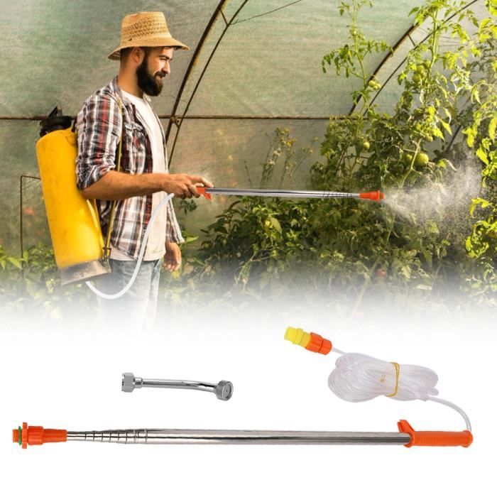 Perche Télescopique Pulvérisateur BESPORTBLE - Acier Inoxydable Et Plastique, Longueur 260cm