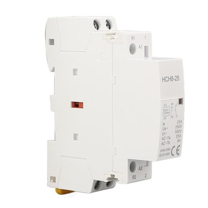 Contacteur Modulaire Heschen HS1-20M/31 - 20A 4 Pôles - 3NO+1NC - Bobine 220V AC - Pour Rail DIN