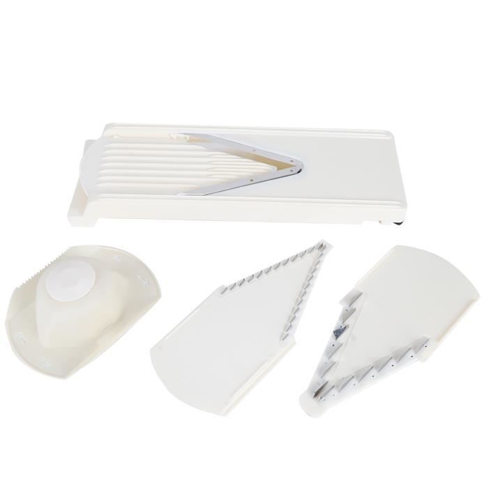 Protège-doigts Pour Mandoline/trancheuse – Rose Et Blanc – Sécurité Cuisine Pour Couper Légumes, Fruits, Fromage