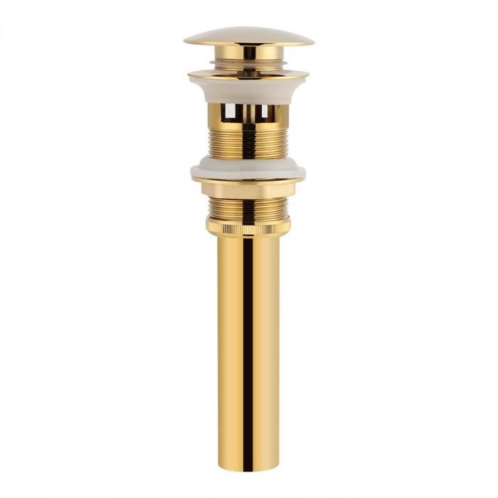Bouchon D'évacuation à Clapet Laiton - Lot De 2, 37 Mm, Filetage M8 - Pour Lavabo Salle De Bain Et évier Cuisine