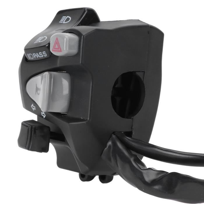 Interrupteur De Guidon Kustom Tech Deluxe 2 Boutons Chromé Harley