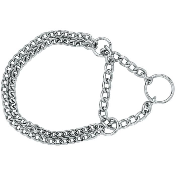 Collier semi-étrangleur en métal zolux longueur 40 cm