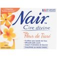 NAIR - Cire Divine aux Extraits de Fleur de Tiaré, Spéciale Peaux Sensibles, Se Retire Sans Bandes, Pot de 400g + 2 Lingettes "F32-1