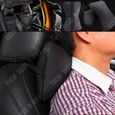 TD® coussin voiture cuir oreiller confortable appui tête ergonomique nuque siège conduite sécurité protège cou colonne vertébrale-1