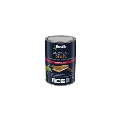 Colle Contact Néoprène - BOSTIK - AGOPLAC DI LIQUIDE - Durcisseur Incorporé - 1 L - Ambré