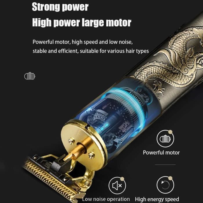 Tondeuse De Précision Sans Fil Duke Bronze - Professionnelle Pour Barbe, Cheveux Et Corps