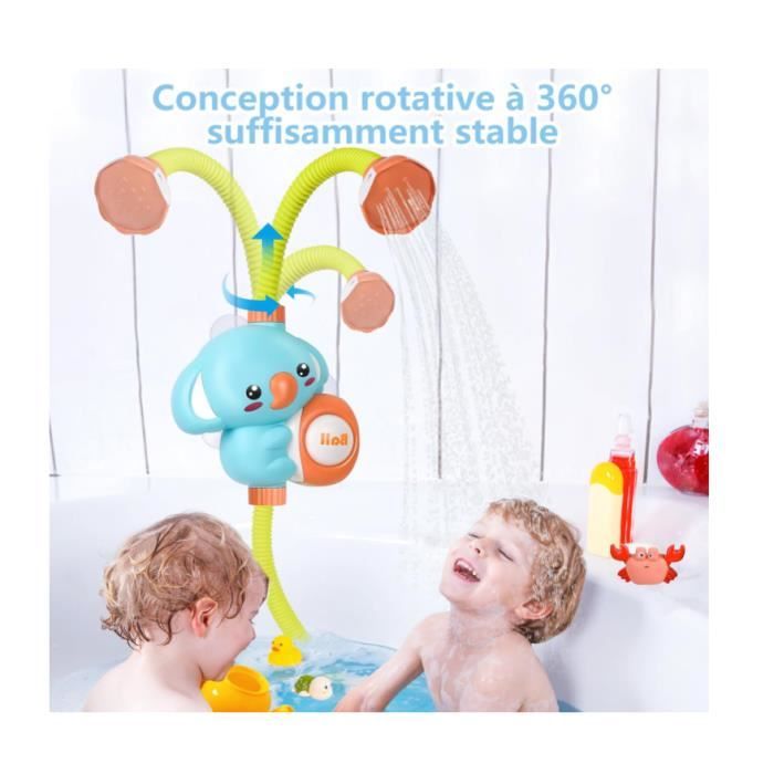 Jouet jeux douchette électrique enfant et bébé jouet nuages et éléphant de  salle de bain pour les enfants (Jaune） - Cdiscount Bricolage