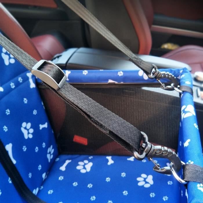PETEMOO Siège d'appoint de Voiture pour Chien Chats, Housse de siège imperméable Respirante avec Laisse de sécurité, Petit Sac de Transporteur de Voiture de Voyage de Chiot de Chien