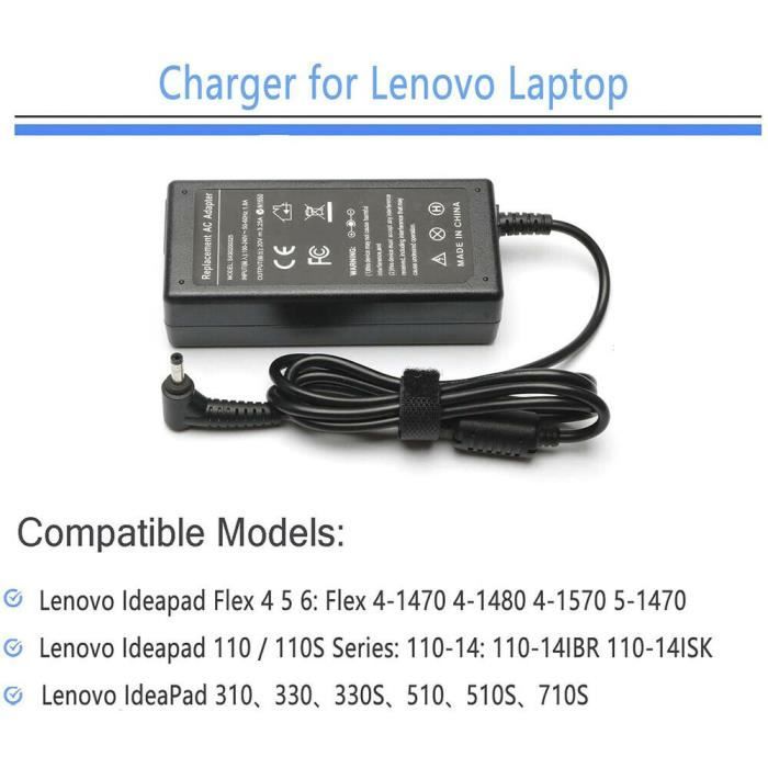 Lenovo IdeaPad Touch-15IKB 320-15AST 320-15ABR 320-15IKBN 320S-15IKB  Chargeur pour ordinateur portable 45w 20V 2.25A