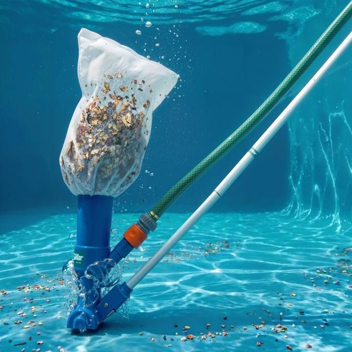 Gre AR20641 Kit Nettoyage Piscine Complet 8 Accessoires – Perche, Aspirateur, Filet, Brosse, Thermomètre, Diffuseur Chlore