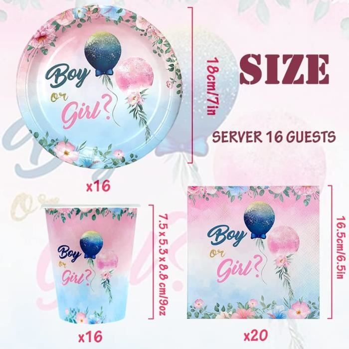 Gobelets Boy or Girl ? pour gender reveal party