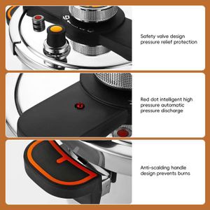 Autocuiseur 4L En Inox Royalty Line RL24PS4L – Cuit-vapeur Et Mijoteur Rapide